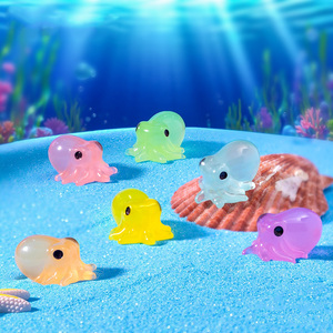 Figuras de Pulpo en Miniatura de Resina, Adornos de Resina que Brillan en la Oscuridad para Acuario, Casa de Muñecas, Jardín, Paisaje, Manualidades DIY - Product Image 2