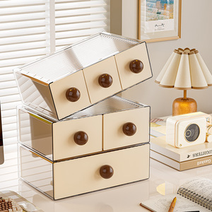 GREENSIDE Boîte de rangement pour papeterie de <span class=keywords><strong>bureau</strong></span>, livre, livre, tiroir, station de <span class=keywords><strong>bureau</strong></span>, bac de rangement fini - Product Image 3