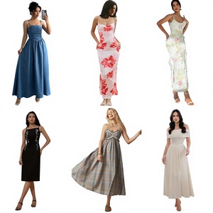 Ventes en gros de robes d'été à manches courtes pour femmes, styles variés, robes décontractées assorties, stock de livraison aléatoire, vêtements en vrac - Product Image 1