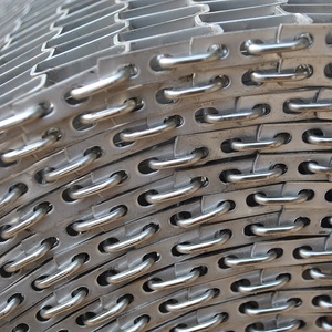 Paslanmaz çelik 304 Metal u-şekilli konveyör bant büyük duvar örgü oluklu bölme örgü karbon çelik petek konveyör bant - Product Image 3