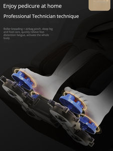 Cadeira massageadora 4d dobrável, rosa, preto, quente, elétrica, gravidade zero, massagem, cadeira, almofada, cadeira, corpo inteiro - Product Image 4