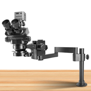 4K Máy Ảnh <span class=keywords><strong>50x</strong></span> 100X 200X Kẹp Gấp Mở Rộng Loại Cơ Sở Hợp Kim Nhôm Bùng Nổ Đứng Trinocular Stereo Zoom Kính Hiển Vi - Product Image 4