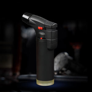 Matte Finish Windproof Jet Flame Torch Lighters Powerful Refillable Torch Lighters for <b>BBQ</b> Kitchen - Product Image 3