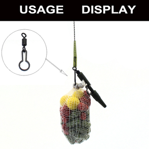 <span class=keywords><strong>Émerillon</strong></span> de pêche à la <span class=keywords><strong>carpe</strong></span> pour connecter un sac en maille PVA, accessoires de pêche à la <span class=keywords><strong>carpe</strong></span> et à la pêche au vif, matériel terminal - Product Image 5