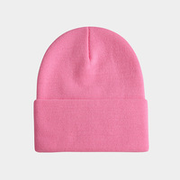 Rekbare, universele beanie voor koud weer, gemaakt van 90g zwaargewicht acrylstof, ideaal voor skiën, wandelen en dagelijks gebruik.