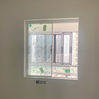 Sanft Gleitendes Design Einfacher Stil Hurrikan-Beständiges Fenster Schalldichtes Doppelverglastes Aluminium-Schiebefenster