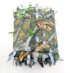 Lightweight Material Quiet Camo Leaf Blind Camouflage Netting 3D Camo Net Hunting Net 56-Inch x 12-Feet