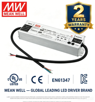 Alimentation à découpage étanche IP65 Mean Well HLG-240H-24A 240W 24V 10A pour éclairage public