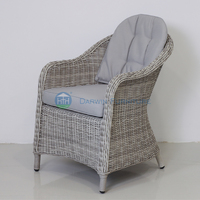 Chaises de salle à manger de restaurant d'extérieur modernes en rotin PE imperméable et durable, chaise d'extérieur, prix de gros, chaises de jardin