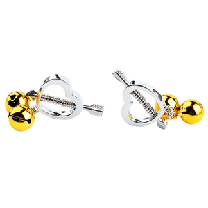 BDSM Nippelklemmen mit Amor-Pfeil-Design und Glöckchen für Paare - Product Image 6