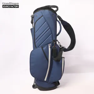 Marque OEM Watherpoof Pu Sac de golf en cuir de première qualité Sacs de support de golf Sacs de golf professionnels légers