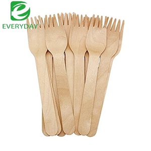 Fourchettes et cuillères en bois du fournisseur OEM/ODM pour les hôtels et les fêtes Coutellerie en bois de bouleau jetable biodégradable écologique - Product Image 6