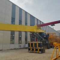 Grue de pont à flèche rigide hydraulique à rotation directe, directement d'usine, pour navires marins et offshore, avec service personnalisé