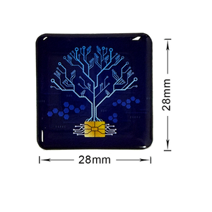Offre Spéciale HOONNi Autocollant Carré 28mm Tech Tree 5G Anti-Radiation EMF, Bouclier Anti-Rayonnement, Ions Négatifs, Infrarouge Lointain pour Téléphone et Ordinateur Portable - Product Image 3