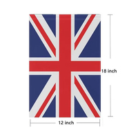 Drapeau de jardin de fête 12x18 pouces, drapeau britannique patriotique national pour la décoration extérieure