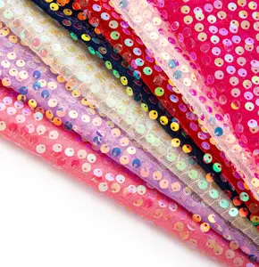 Шнурки из шелковой ткани с пайетками 6 мм для женских платьев