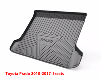 Accessoires intérieurs automatiques de haute qualité tapis de coffre de voiture pour Toyota Prado 2003-2009 2010-2017 tapis de voiture tapis de coffre arrière étanche