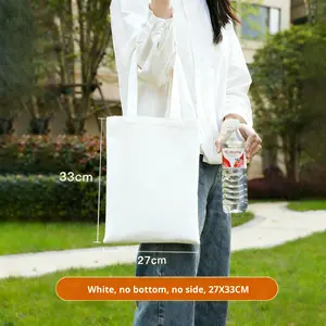 Bolsa de Promoción Publicitaria de <span class=keywords><strong>Lona</strong></span> y Algodón con Logotipo Personalizado, Impresa por Transferencia de Calor, de un Solo Hombro y Portátil - Product Image 6