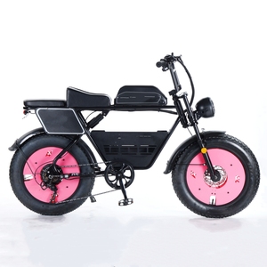 Batería de litio Super Powered 48V 500W 73 Ebike de dos asientos Fat Tire 2 plazas Bicicleta eléctrica <span class=keywords><strong>S7</strong></span> Motor de cubo trasero de acero 18ah - Product Image 3