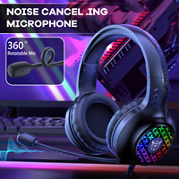 Grosir RGB Onikuma X7 pro Headset Gaming earphone Headphone dengan Mic