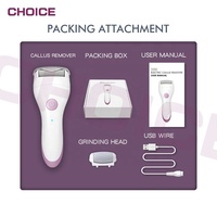 Haute qualité IPX6 étanche pédicure Machine épurateur de pied Rechargeable pied fichier électrique callosités dissolvant