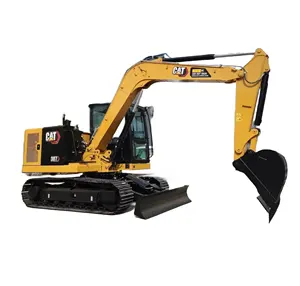 Alta calidad Caterpillar 7ton pequeña excavadora usada CAT 307 máquina excavadora con hoja topadora