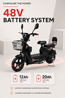 Vélo Électrique Urbain pour Commuters avec Batterie au Lithium Amovible en Option et Panier Avant – Siège Passager Disponible – E-Bike Adulte