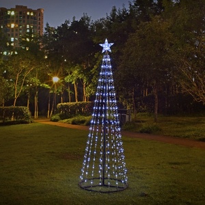 Weihnachtsdekoration für Außenbereich – Wasserdichte Stern-<span class=keywords><strong>Spiral</strong></span>-Eisen-Beleuchtung für Künstliche Weihnachtsbäume - Product Image 2