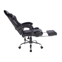 Chaise de jeu personnalisée promotionnelle d'usine, chaise d'ordinateur en cuir PU à dossier haut pour salle d'étudiant