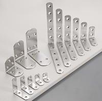 Vente en gros Installation facile Support mural de meuble en acier inoxydable en forme de L pour la maison et le bureau