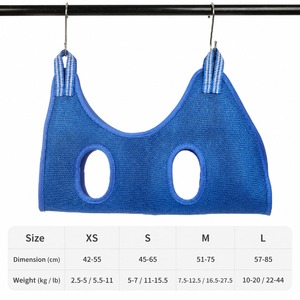 Verstärkte Netz-Katzenbade-Tasche Kratzfeste Tragbare Tierpflege-Waschtasche für Kätzchen - Product Image 4
