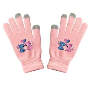 Guantes de Punto de Poliéster con Diseño de Anime Angela al por Mayor, Guantes de Dibujos Animados Simples para Niños y Niñas, Cálidos, con Pantalla Táctil, Color Dopamina de Invierno - Product Image 3