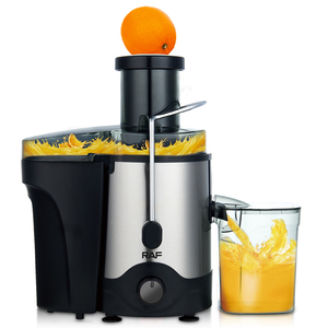 Extracteur de jus centrifuge portable RAF Fruit avec bol filtrant transparent, <span class=keywords><strong>goulotte</strong></span> d'alimentation large, deux vitesses, capacité de 5 L - Product Image 1