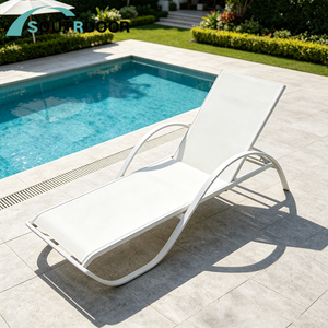 Chaise longue portable <span class=keywords><strong>en</strong></span> <span class=keywords><strong>aluminium</strong></span> pour lit <span class=keywords><strong>de</strong></span> soleil <span class=keywords><strong>en</strong></span> maille pour <span class=keywords><strong>jardin</strong></span> <span class=keywords><strong>de</strong></span> plage <span class=keywords><strong>en</strong></span> plein air ou cour d'hôtel - Product Image 4