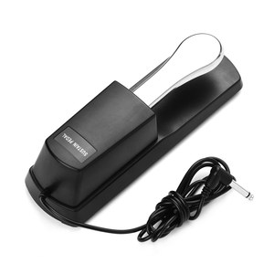 Pédale de sustain pour piano, pédale d'amortissement pour <span class=keywords><strong>clavier</strong></span>, prise 6,35 mm compatible avec les claviers électroniques Casio Yamaha <span class=keywords><strong>Roland</strong></span>, orgue électronique <span class=keywords><strong>MIDI</strong></span> - Product Image 1