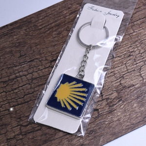 Llavero de Concha de Santiago, Aleación de Zinc, Metal, Portátil, Regalo de Viaje, Joyería, Colgante, Anillo - Product Image 5