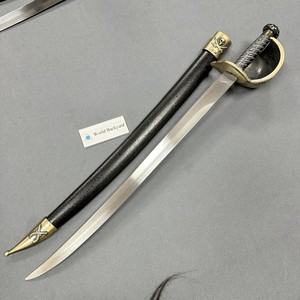 Espada Decorativa de Metal sin Filo, Espada Ceremonial Medieval Tradicional, Espada de Capitán Pirata Caribeño con Tallado Exquisito - Product Image 3