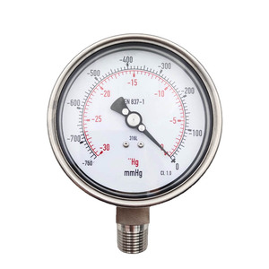 HUBEN <span class=keywords><strong>Wika</strong></span> tamamen paslanmaz çelik basınç göstergeleri ile/sıvı dolum olmadan, bağlantı tipi 1/2 "NPT (alt bağlantı) - Product Image 3