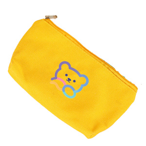 Mini borse per la spesa per cosmetici borse da viaggio in tela con cerniera per trucco da donna aperte piatte - Product Image 1