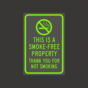 Señal de propiedad libre de humo de alto impacto: mantenga un ambiente limpio y saludable - Product Image 3