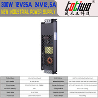 Alimentation à découpage DC basse tension dédiée pour vitrine à bijoux TOTIWO 12V25A 24V12.5A 300W – Transformateur PSU