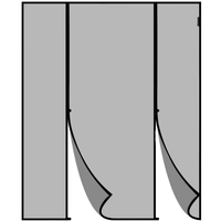 Design moderne facile à installer pour les rideaux de porte de garage Amazon Polyester magnétique anti-moustiques en fibre de verre