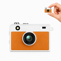 Mini Cámara Digital DC35S 5MP 1080P 30FPS 68 °   Cámara de Bolsillo Gran Angular con Estuche Desmontable y Ranura para Tarjeta MicroSD