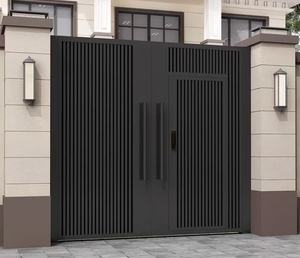 Nhà bên ngoài lối vào an ninh pivot cửa an toàn phía trước cổng chính rèn nhôm tấm cửa ra vào - Product Image 1