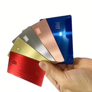 Nuevo producto Combi sin contacto Interfaz dual Prepago Emv Chip Pago Tarjeta de crédito de metal en blanco - Product Image 6