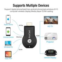 Adaptador de Pantalla Inalámbrico Anycast Miracast HDMIDongle 4K para TV, Monitor, Proyector, IOS, Android, Laptop, PC y Mac