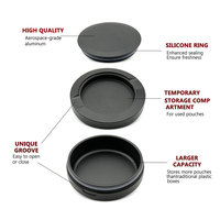 Tapa de Aluminio MDF Mecanizada por CNC Personalizada para Contenedor de Snus, Bolsa Táctica de 3 Capas, Impermeable, a Prueba de Olores de Tabaco sin Humo