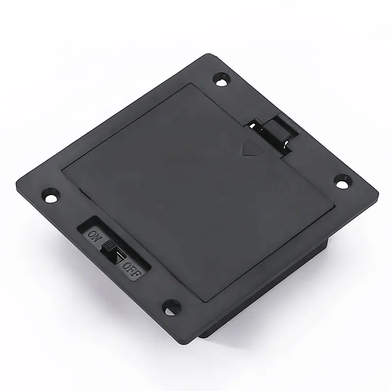 3AA Embedded Battery box case with Plastic Black Color 3 AA Battery Case/Holder/Box