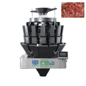 14 head screw combination weigher sticky food pickled cabbage fresh meat packaging machine