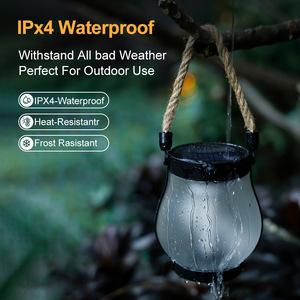 Solar Powered Flame Lamp Camping Light Waterproof <b>Inductive</b> <b>Switch</b> Outdoor Tent Lighting - Product Image 4